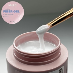 Gel autonivelant MACKS Fiber Champagne White -15g