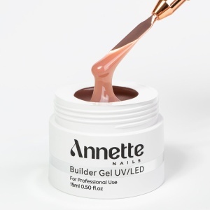 Gel Constructie Half Clear Coffee 9 Frappe - 15ml Annette Nails GBH-09-15 - Img 5