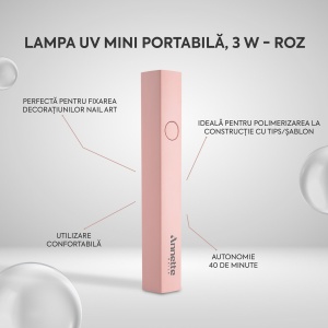 Lampa UV Mini Portabila Annette Nails, 3W - Img 1