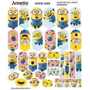 Nail Wraps Manichiura Cartoons 49 Annette Nails MWR-049 - Img 1