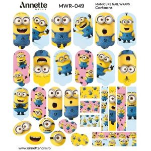 Nail Wraps Manichiura Cartoons 49 Annette Nails MWR-049 - Img 2