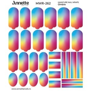 Nail Wraps Manichiura Ombre 262 Annette Nails MWR-262 - Img 1