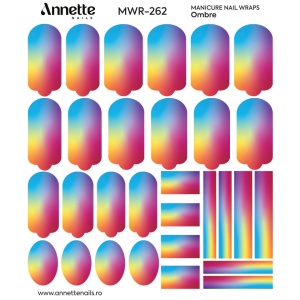 Nail Wraps Manichiura Ombre 262 Annette Nails MWR-262 - Img 2