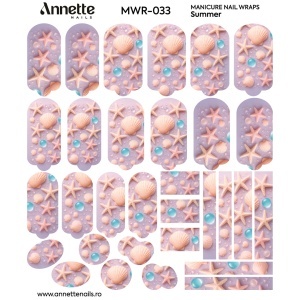 Nail Wraps Manichiura Summer 33 Annette Nails MWR-033 - Img 1