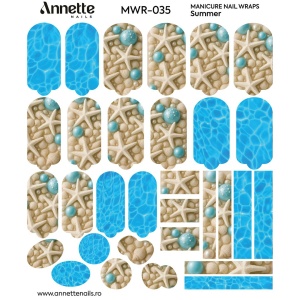 Nail Wraps Manichiura Summer 35 Annette Nails MWR-035 - Img 2