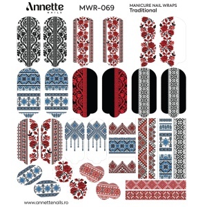 Nail Wraps Manichiura Traditional 69 Annette Nails MWR-069 - Img 1