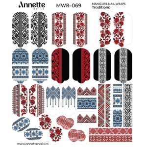 Nail Wraps Manichiura Traditional 69 Annette Nails MWR-069 - Img 2