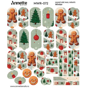 Nail Wraps Manichiura Winter 72 Annette Nails MWR-072 - Img 2