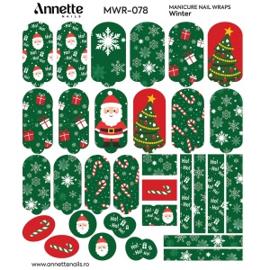 Nail Wraps Manichiura Winter 78 Annette Nails MWR-078 - Img 2