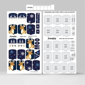 Nail Wraps Pedichiura MAX Winter 71 Annette Nails PWM-071 - Img 3