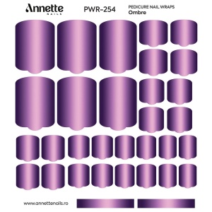 Nail Wraps Pedichiura Ombre 254 Annette Nails PWR-254 - Img 2