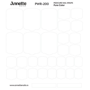 Nail Wraps Pedichiura Pure Color 200 Annette Nails PWR-200 - Img 2
