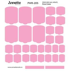 Nail Wraps Pedichiura Pure Color 205 Annette Nails PWR-205 - Img 2