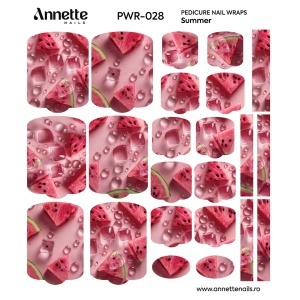 Nail Wraps Pedichiura Summer 28 Annette Nails PWR-028 - Img 1