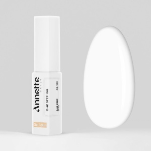Oja Semipermanenta 3 in 1 One Step White - 8ml Annette Nails OS-100 - Img 2