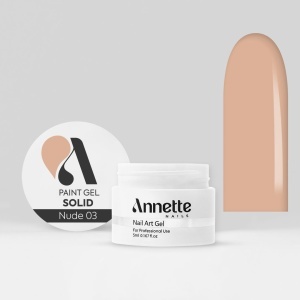 Paint Gel Solid Nude 03 Wipe - 5ml Annette Nails GPS-03 - Img 2