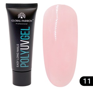 Polygel constructie Roz GLOBAL FASHION - 30g