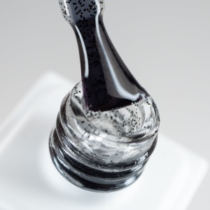Top Coat AnnetteNails Velvet black dots 1 no wipe VD-01 - 12ml - Img 1