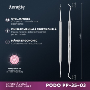 Chiureta Pedichiura Dubla Annette Nails PODO PP-35-03 - Img 2