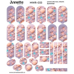 Nail Wraps Manichiura Summer 33 Annette Nails MWR-033 - Img 3