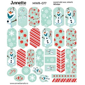 Nail Wraps Manichiura Winter 77 Annette Nails MWR-077 - Img 1
