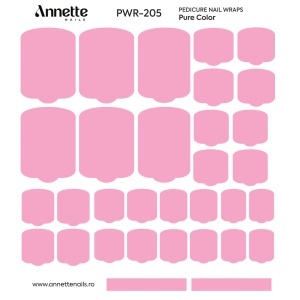 Nail Wraps Pedichiura Pure Color 205 Annette Nails PWR-205 - Img 1