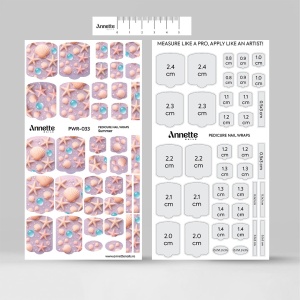 Nail Wraps Pedichiura Summer 33 Annette Nails PWR-033 - Img 4