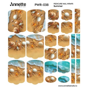 Nail Wraps Pedichiura Summer 38 Annette Nails PWR-038 - Img 2