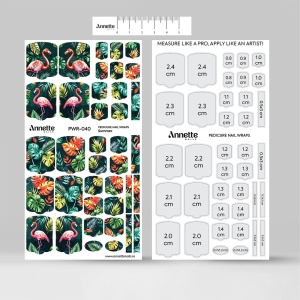 Nail Wraps Pedichiura Summer 40 Annette Nails PWR-040 - Img 4