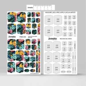 Nail Wraps Pedichiura Summer 43 Annette Nails PWR-043 - Img 3