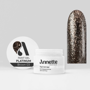 Paint Gel Platinum Brown 03 Wipe - 5ml Annette Nails GPP-03 - Img 2