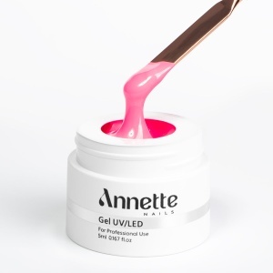 Paint Gel Solid Neon Pink 07 Wipe - 5ml Annette Nails GPS-07 - Img 5