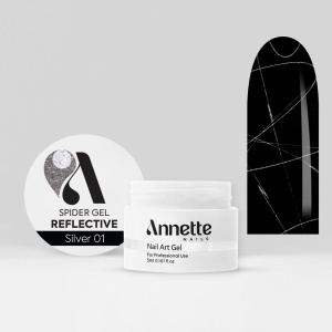 Spider Gel Reflective Silver 01 - 5 ml Annette Nails