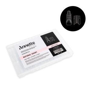 Tipsuri Reutilizabile Sandwich Short Square 70 perechi Annette Nails DFT-S-02 - Img 1