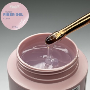 Gel autonivelant MACKS Fiber Clear -15gr Hema Free