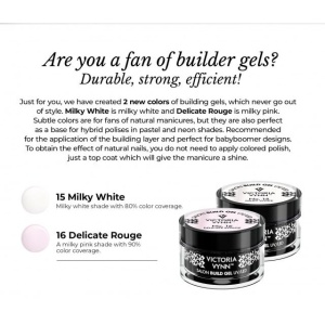 Gel UV/LED 15 Milky White Victoria Vynn 50ml - Img 2