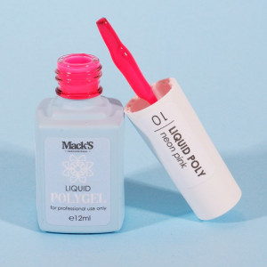 Liquid Polygel MACKS Neon Pink 10 -12ml