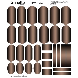 Nail Wraps Manichiura Ombre 252 Annette Nails MWR-252 - Img 2