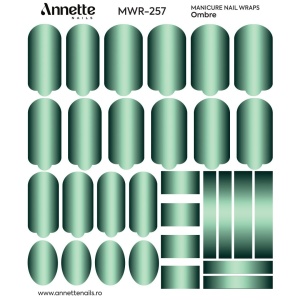 Nail Wraps Manichiura Ombre 257 Annette Nails MWR-257 - Img 2
