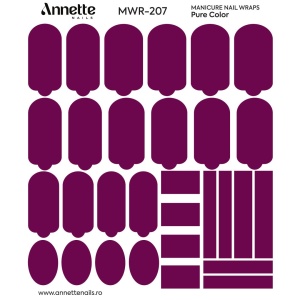 Nail Wraps Manichiura Pure Color 207 Annette Nails MWR-207 - Img 2