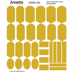 Nail Wraps Manichiura Pure Color 214 Annette Nails MWR-214 - Img 2