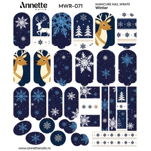Nail Wraps Manichiura Winter 71 Annette Nails MWR-071 - Img 2