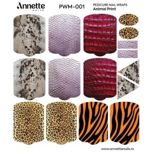 Nail Wraps Pedichiura Max Animal Print 1 Annette Nails PWM-001 - Img 2