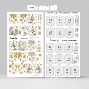 Nail Wraps Pedichiura MAX Winter 70 Annette Nails PWM-070 - Img 4