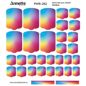 Nail Wraps Pedichiura Ombre 262 Annette Nails PWR-262 - Img 2