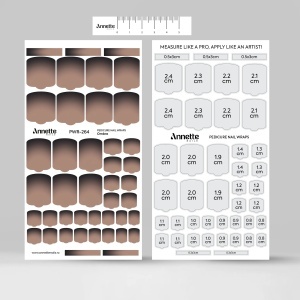 Nail Wraps Pedichiura Ombre 264 Annette Nails PWR-264 - Img 3