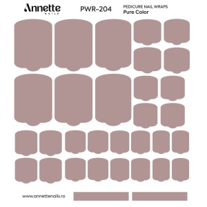 Nail Wraps Pedichiura Pure Color 204 Annette Nails PWR-204 - Img 2