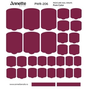 Nail Wraps Pedichiura Pure Color 206 Annette Nails PWR-206 - Img 1