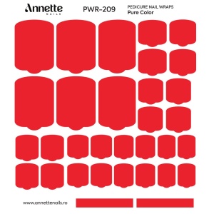 Nail Wraps Pedichiura Pure Color 209 Annette Nails PWR-209 - Img 2