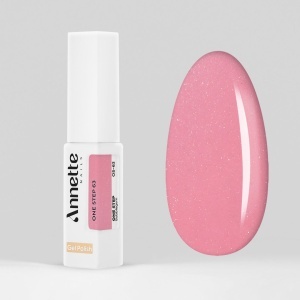 Oja Semipermanenta 3 in 1 One Step Bubblegum - 8ml Annette Nails OS-63 - Img 2
